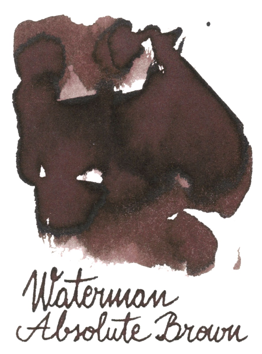 Флакон с коричневыми чернилами для перьевых ручек Waterman, Absolute Brown, фото 4