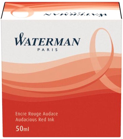 Флакон с красными чернилами для перьевой ручки Waterman, Audacious Red, фото 2