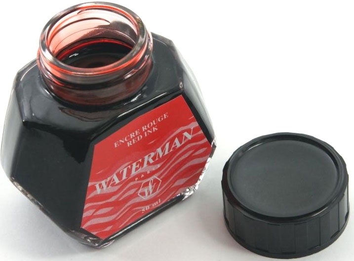 Флакон с красными чернилами для перьевой ручки Waterman, Audacious Red, фото 3
