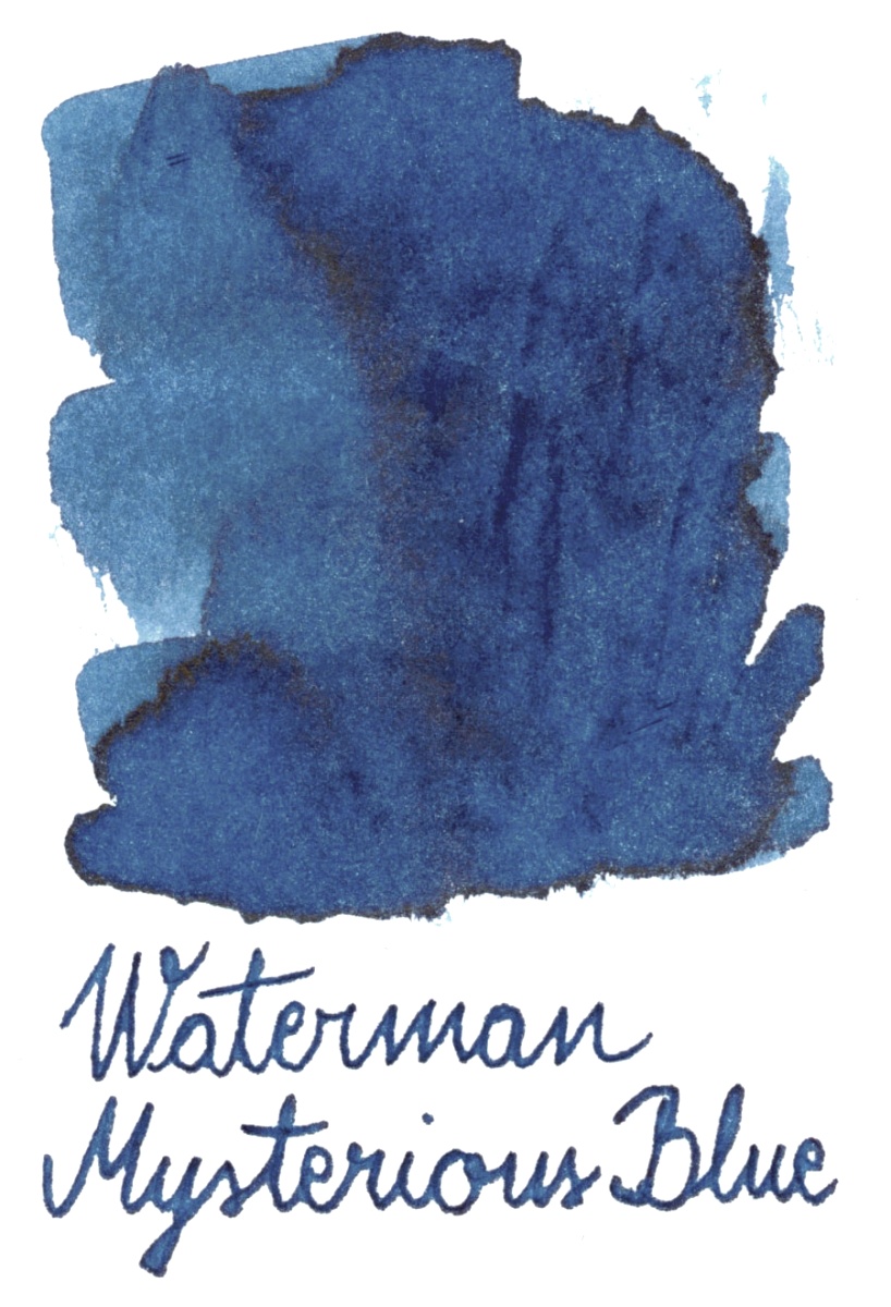 Флакон с сине-черными  чернилами для перьевой ручки Waterman, Mysterious Blue, фото 5