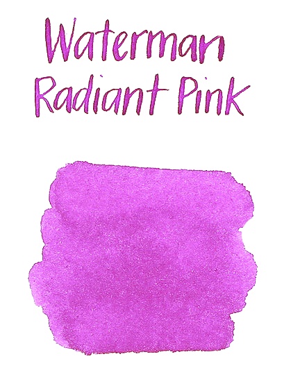 Мини картриджи с розовыми чернилами для перьевой ручки Waterman, Radiant Pink, фото 5