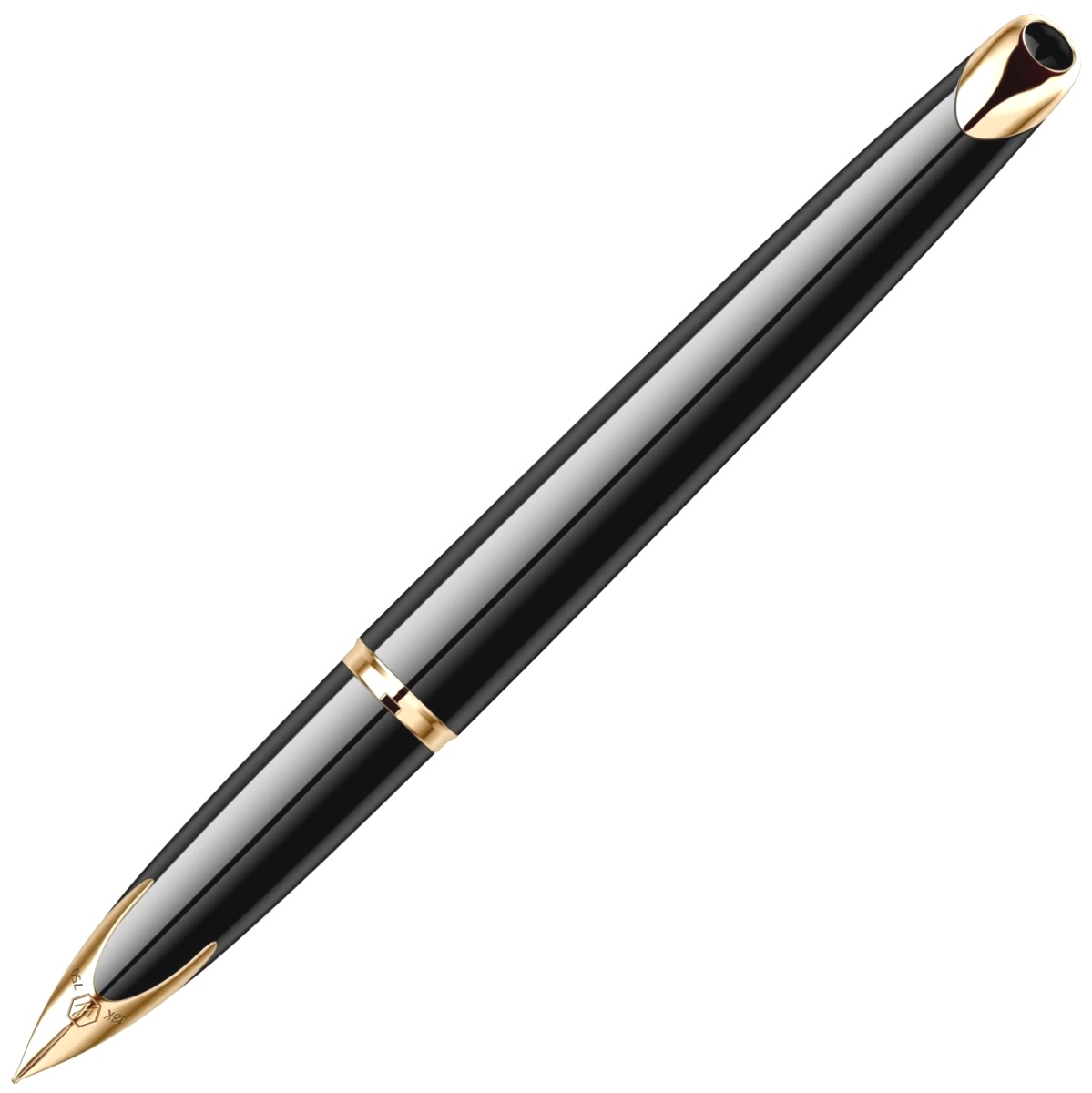 Перьевая ручка Waterman Carene, Black Sea GT (Перо F), фото 3