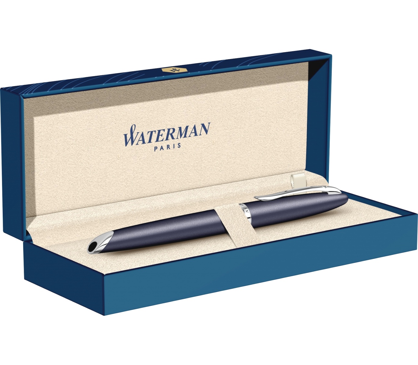 Перьевая ручка Waterman Carene, Charcoal Grey ST (Перо M), фото 4