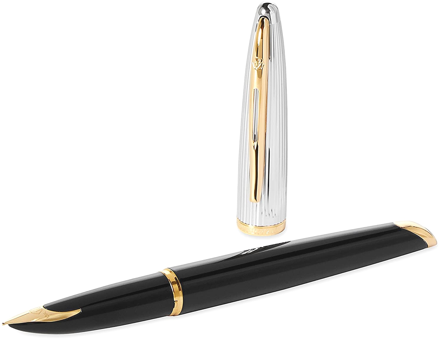 Перьевая ручка Waterman Carene DeLuxe, Black GT (Перо M), фото 4