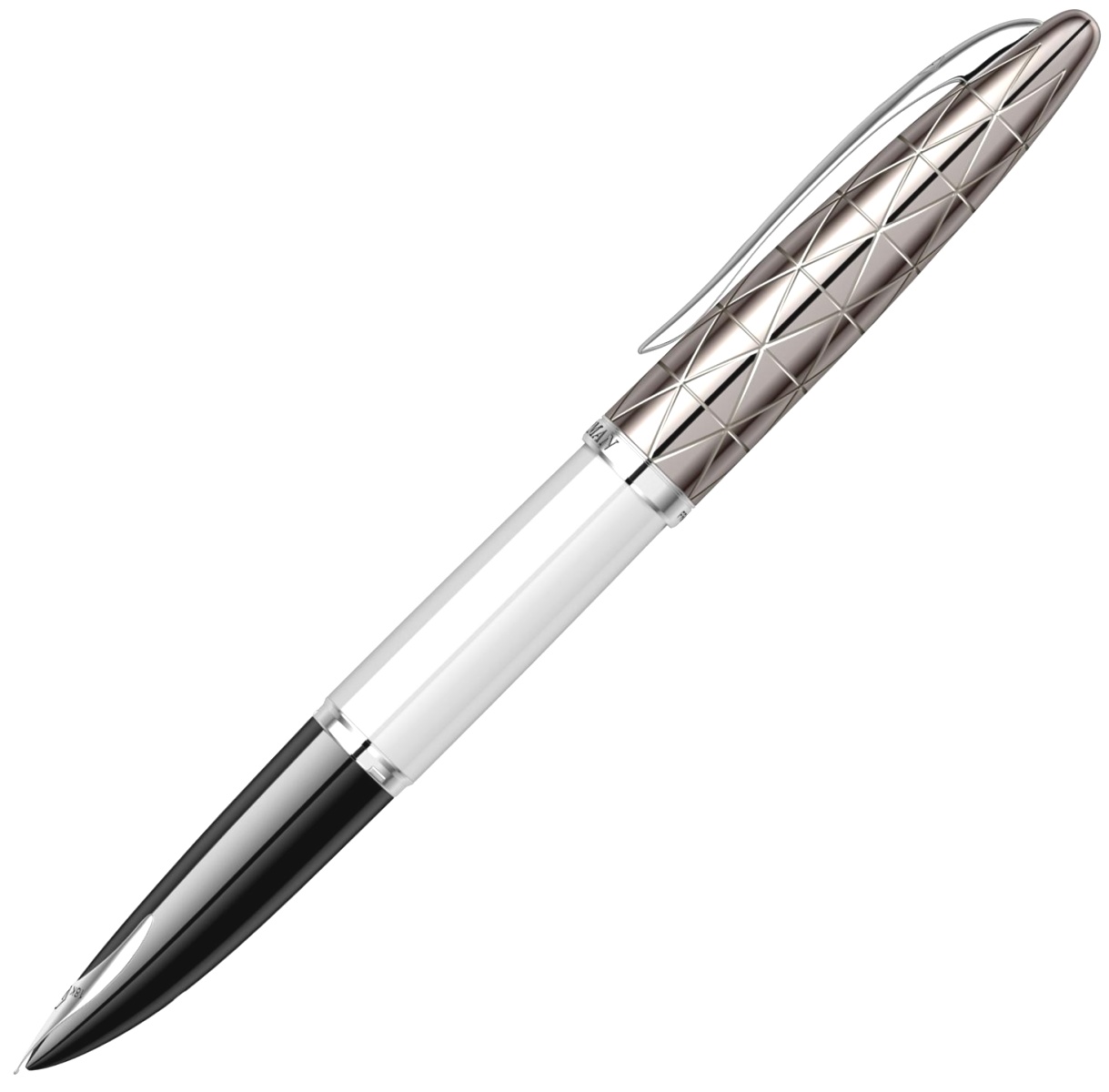 Перьевая ручка Waterman Carene Deluxe Contemporary, White ST (Перо F), фото 2