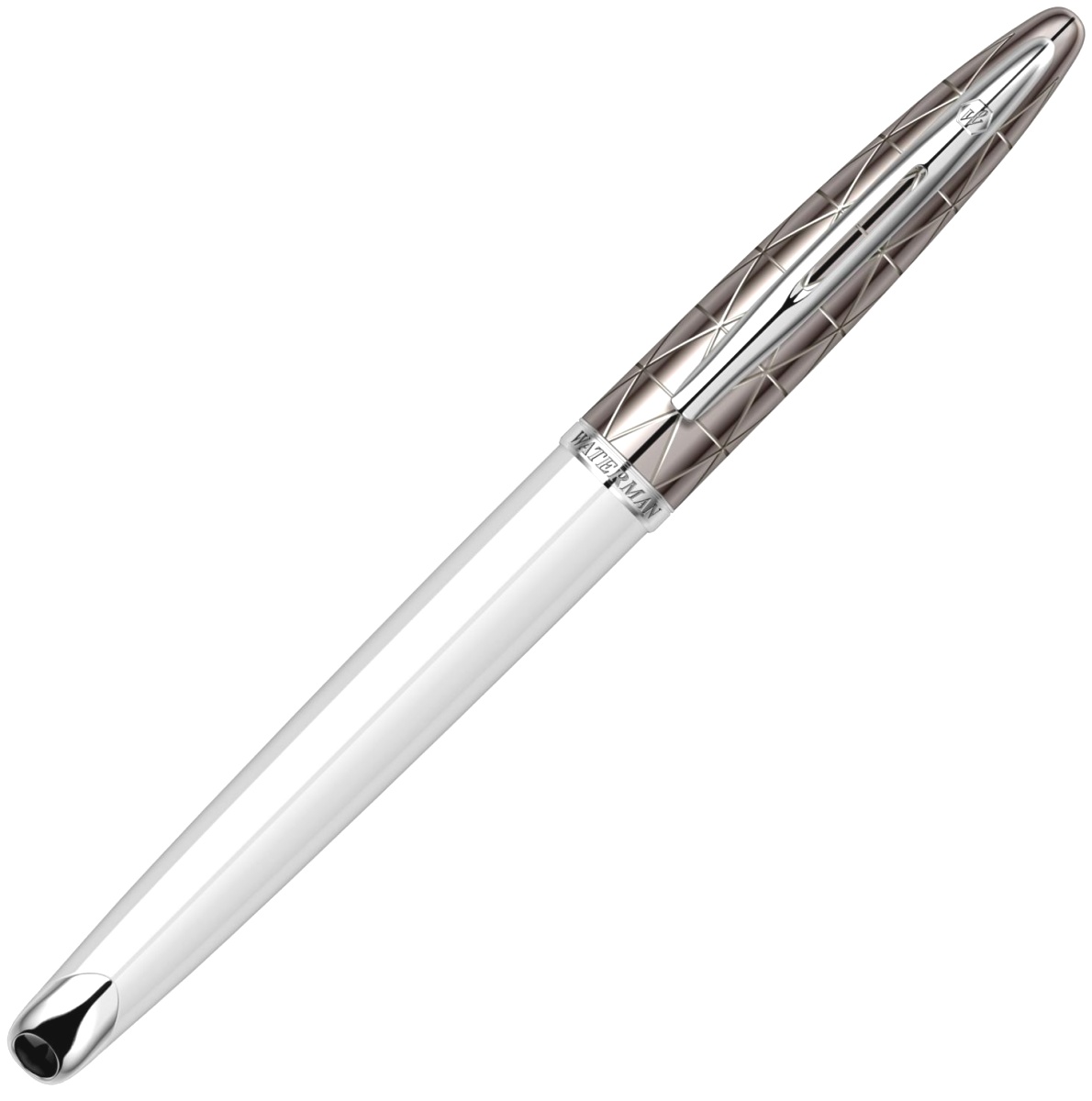 Перьевая ручка Waterman Carene Deluxe Contemporary, White ST (Перо F), фото 4