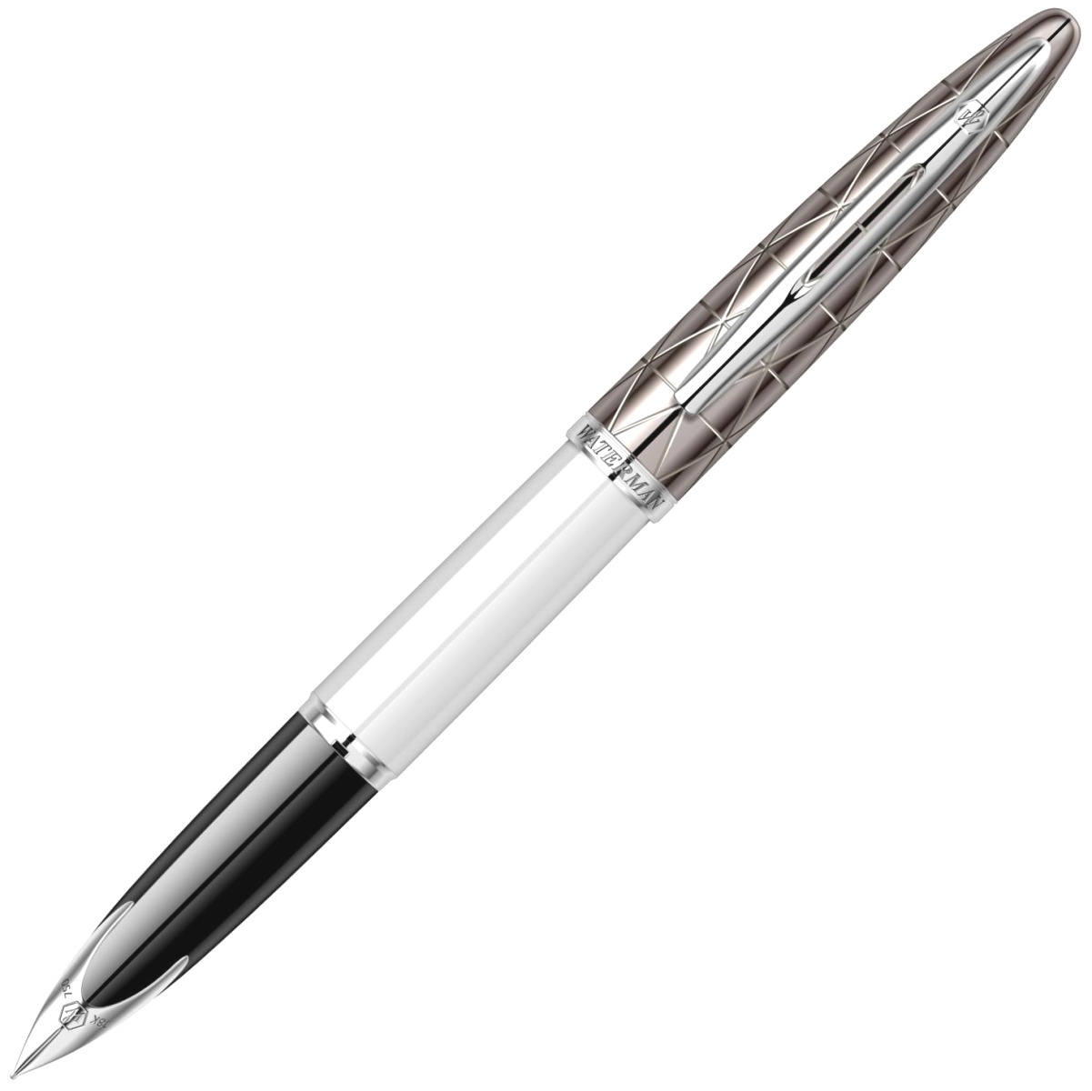 Перьевая ручка Waterman Carene Deluxe Contemporary, White ST (Перо F)