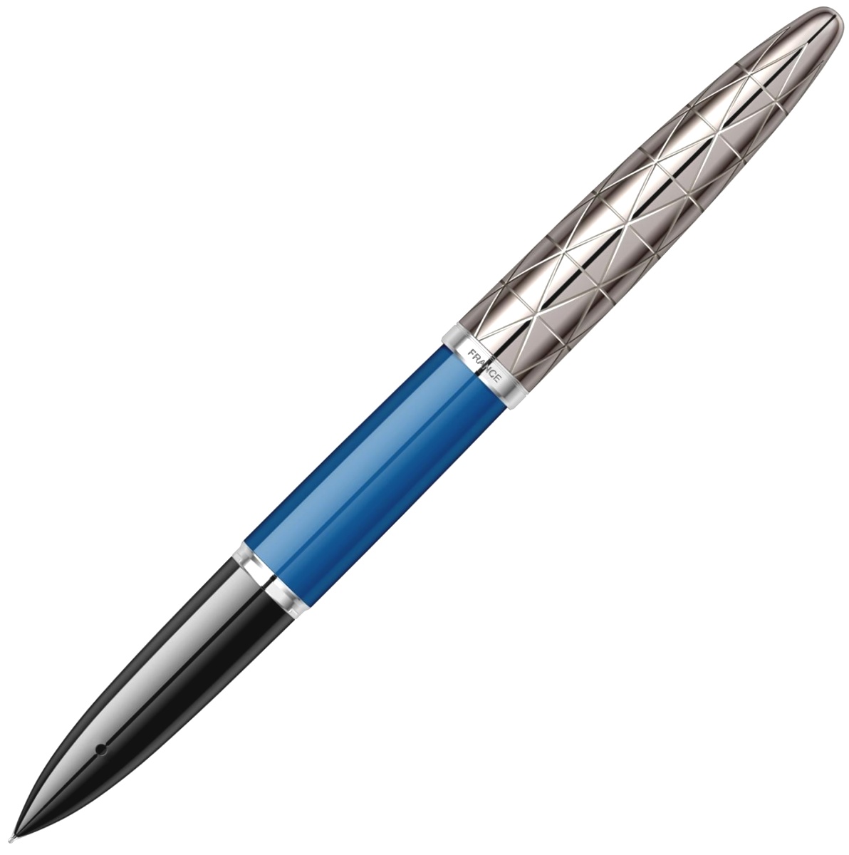 Перьевая ручка Waterman Carene Deluxe, Obsession Blue Lacquer / Gunmetal (Перо F), фото 3