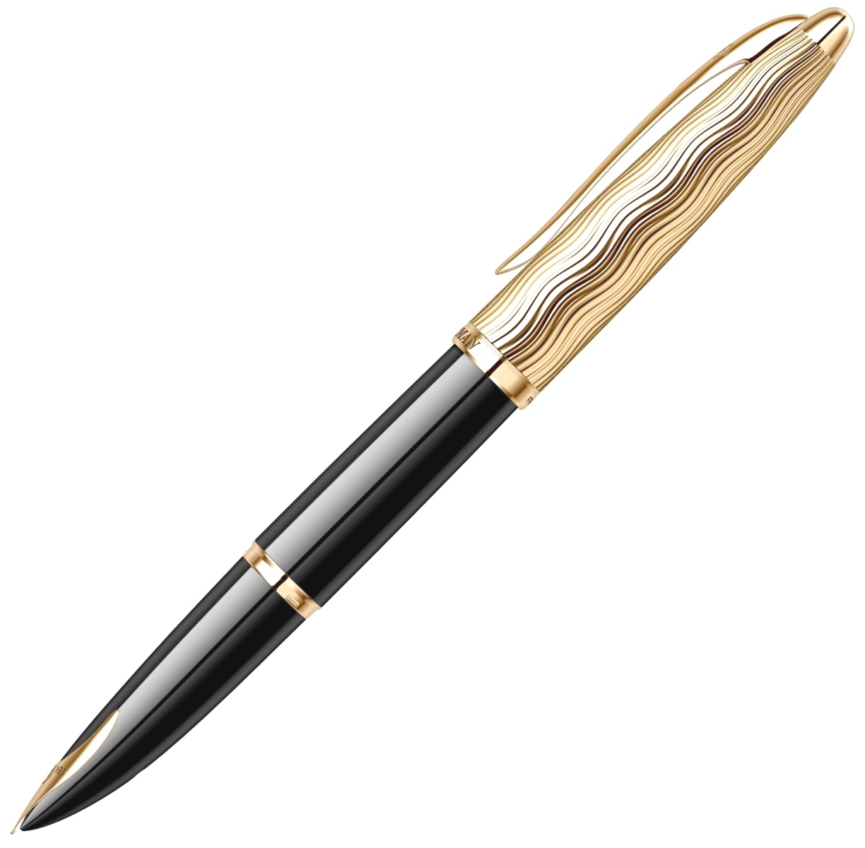 Перьевая ручка Waterman Carene Essential, Black GT (Перо F), фото 2