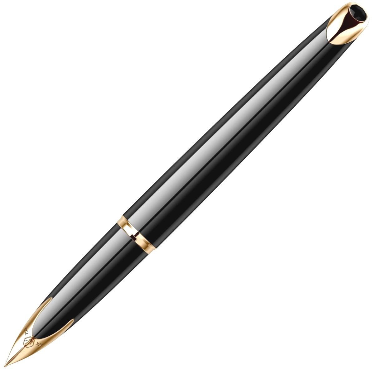 Перьевая ручка Waterman Carene Essential, Black GT (Перо F), фото 6