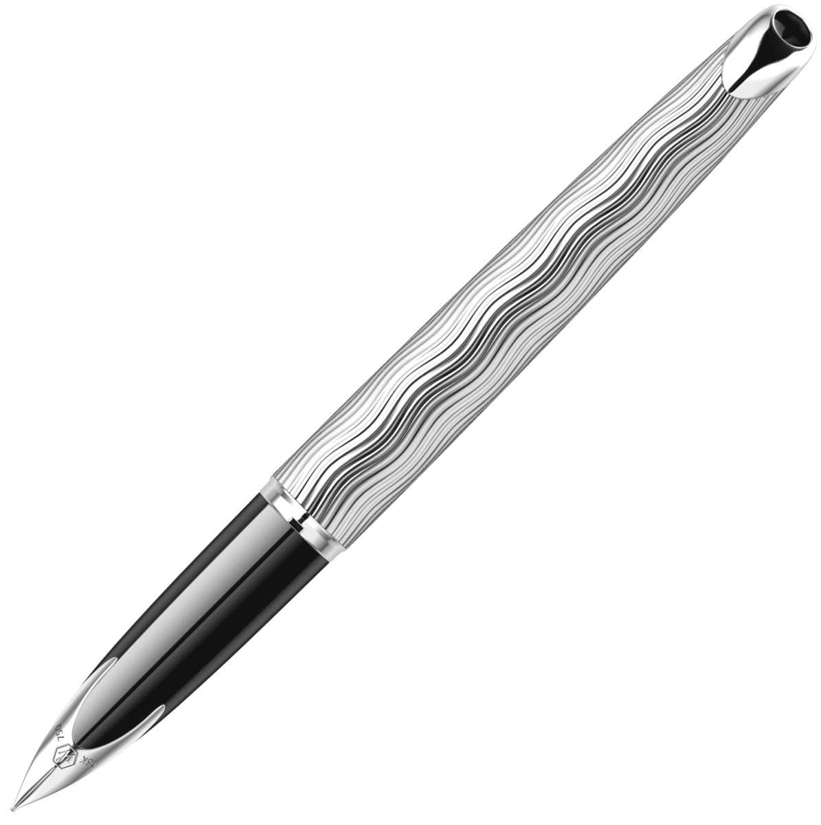 Перьевая ручка Waterman Carene Essential, Silver ST (Перо F), фото 6