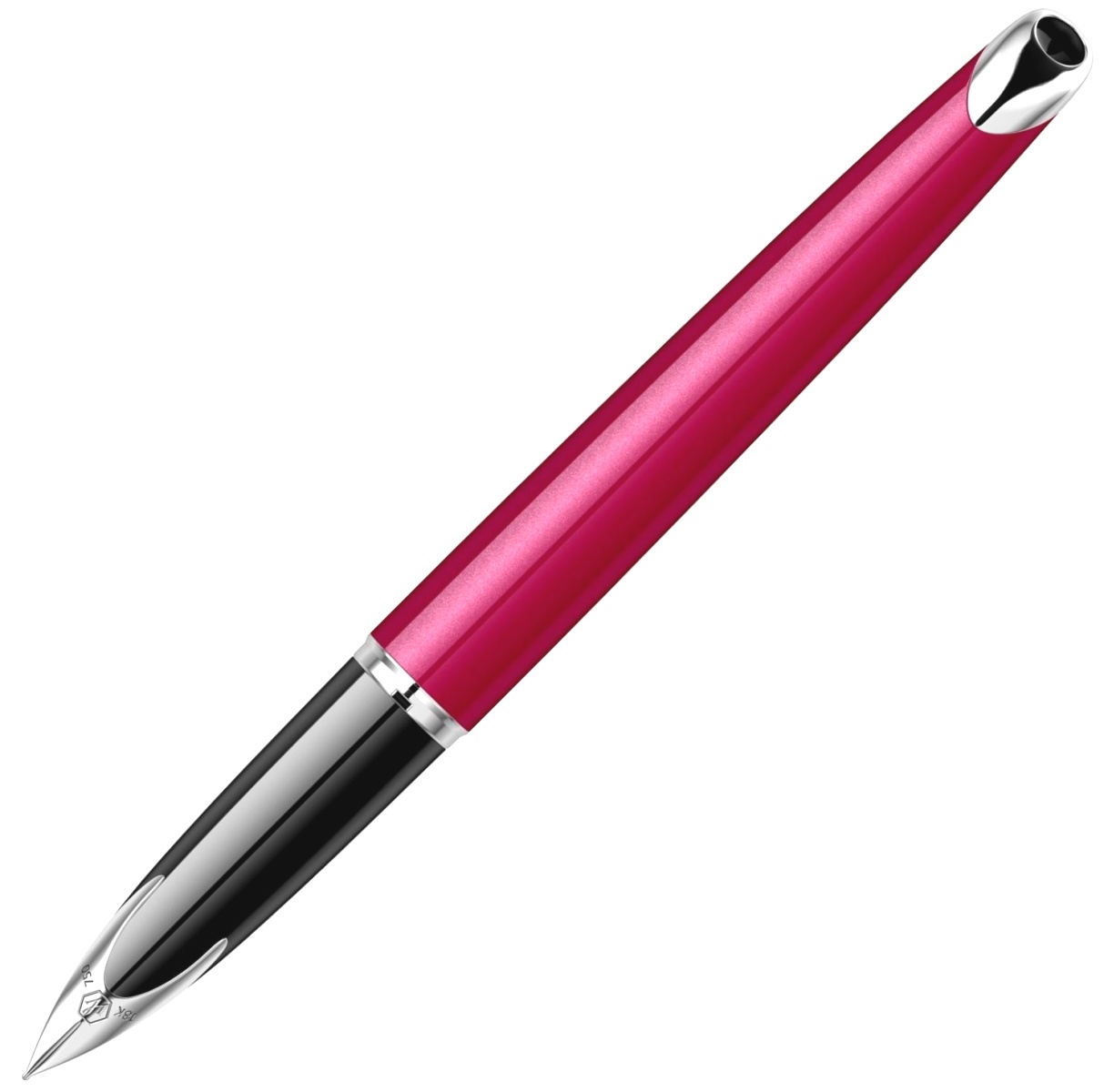 Перьевая ручка Waterman Carene, Glossy Red ST (Перо F), фото 6