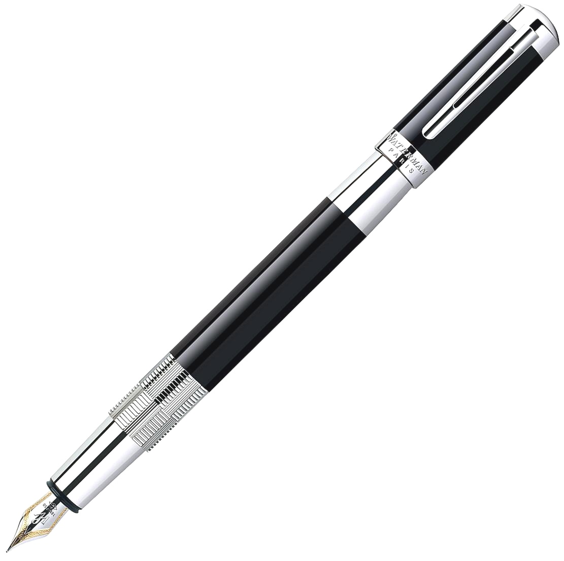 Перьевая ручка Waterman Elegance, Black ST (Перо F)