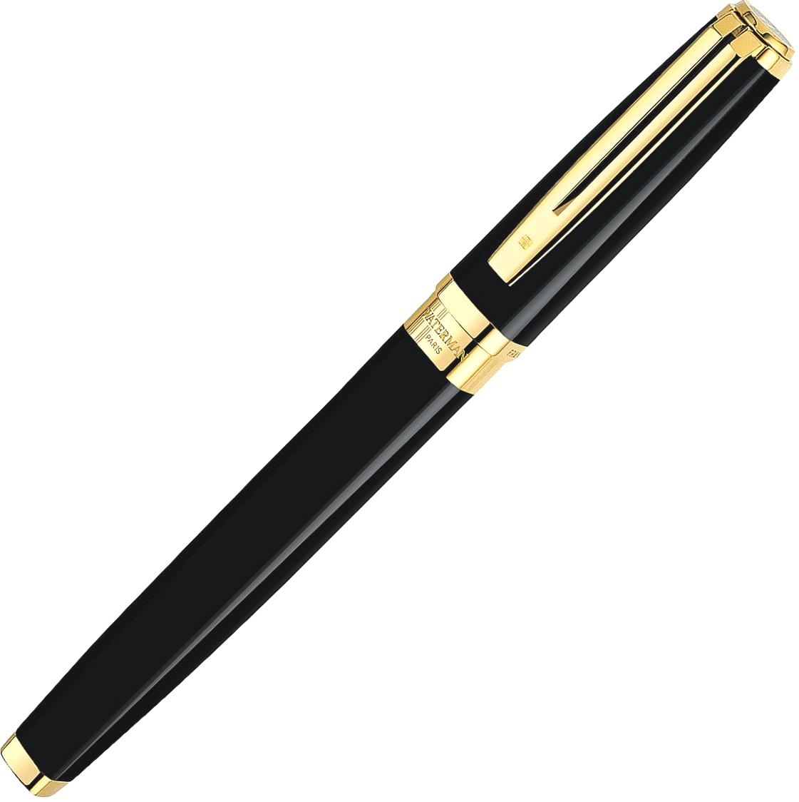 Перьевая ручка Waterman Exception Ideal, Black GT (Перо F), фото 2