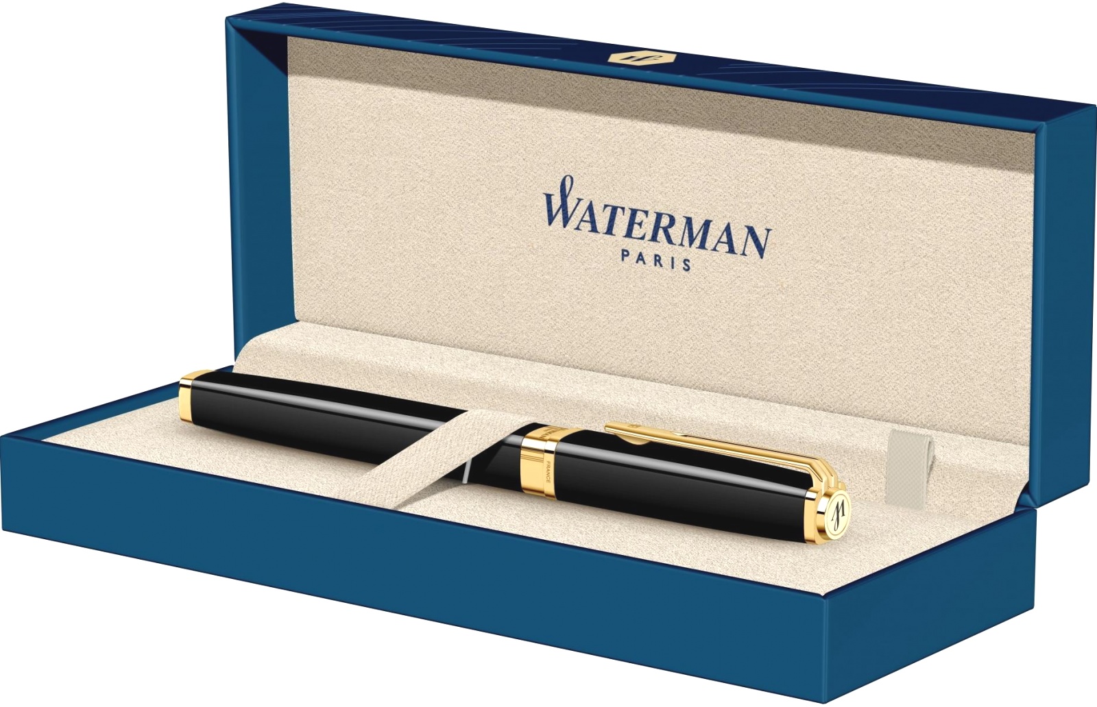 Перьевая ручка Waterman Exception Ideal, Black GT (Перо F), фото 3