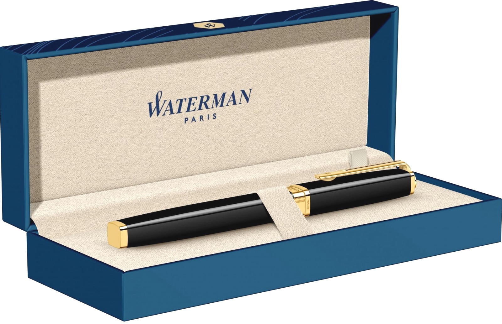 Перьевая ручка Waterman Exception Ideal, Black GT (Перо F), фото 4