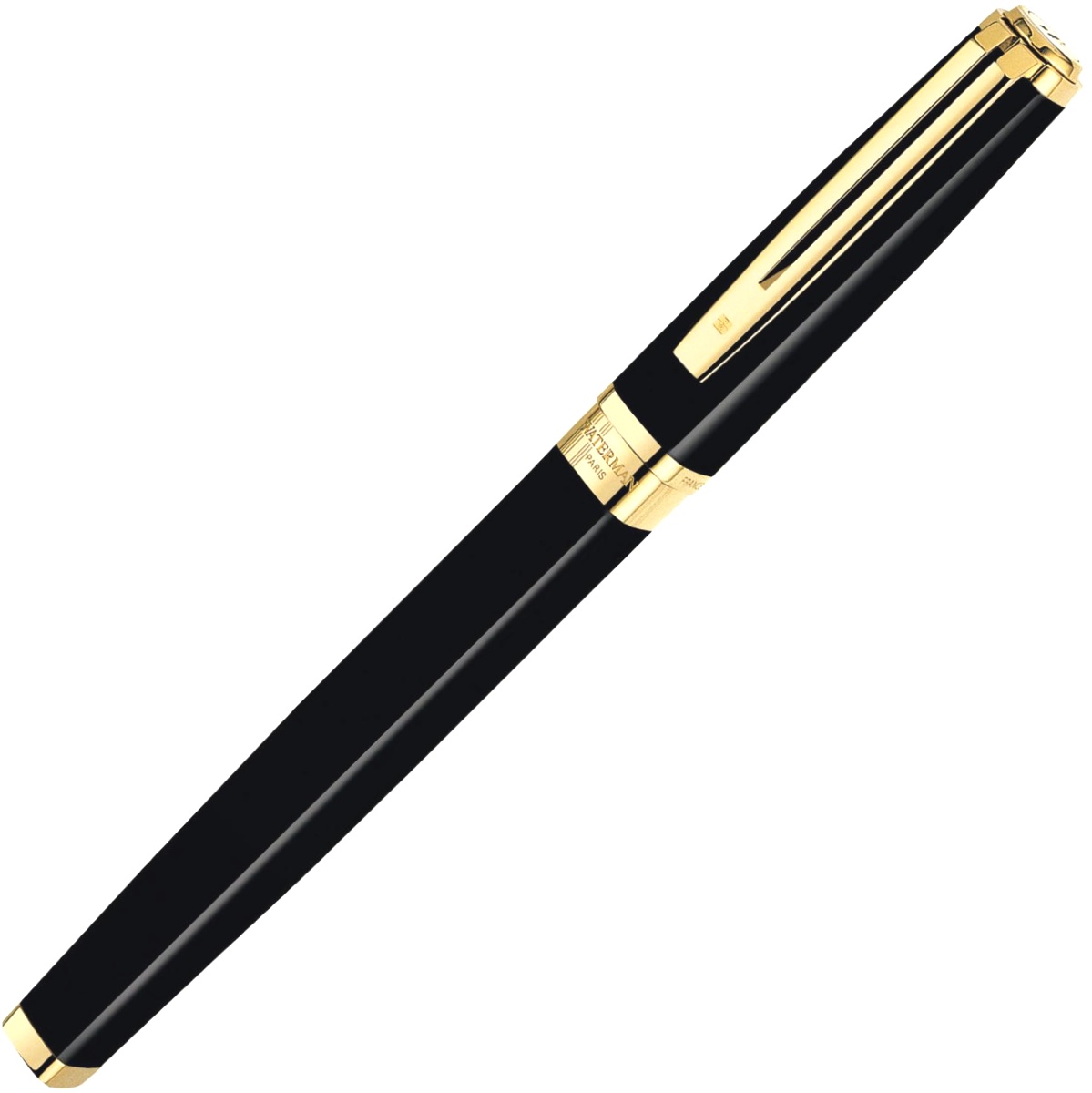  Перьевая ручка Waterman Exception Slim, Black Lacquer GT (Перо F), фото 5