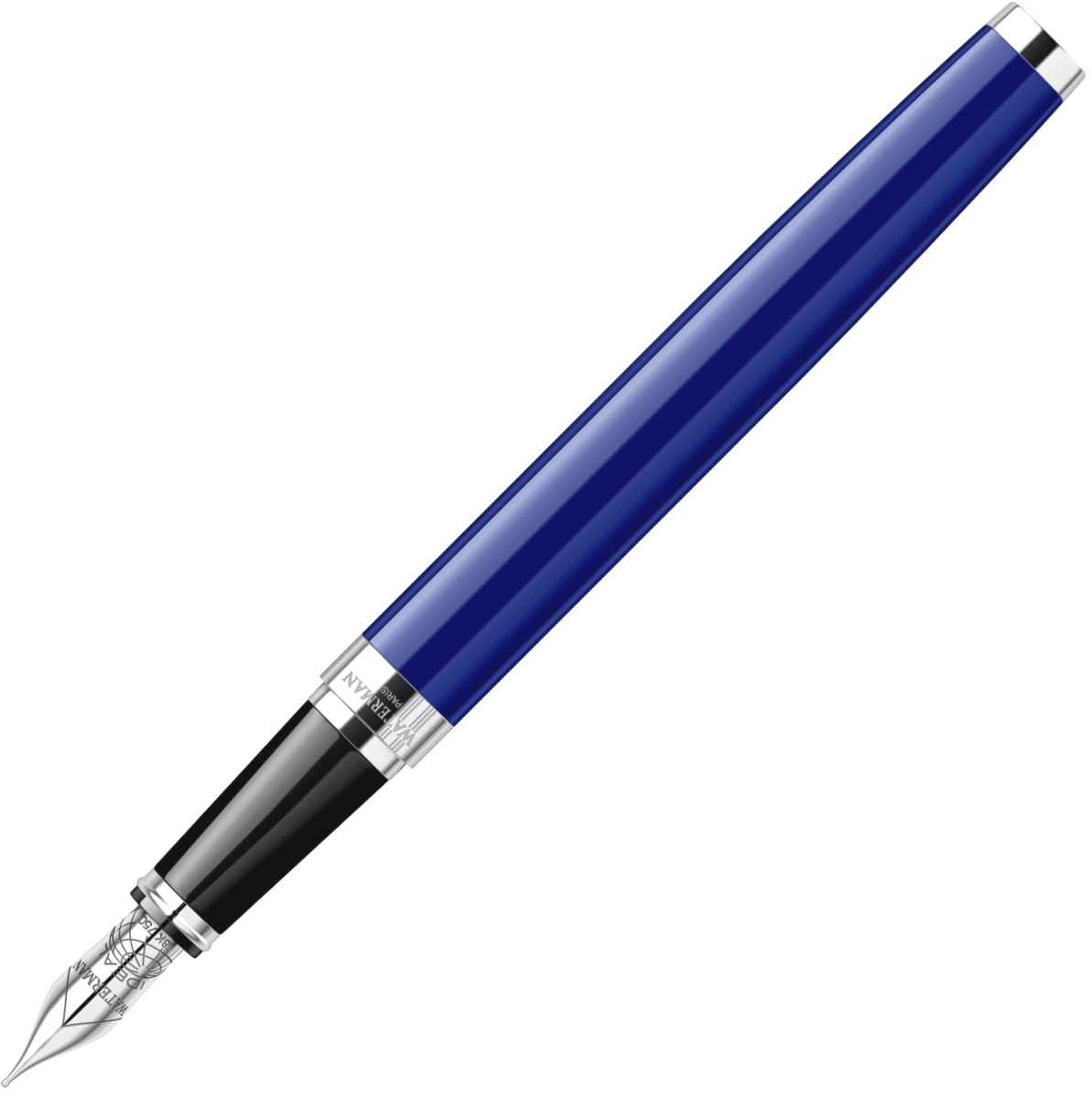 Перьевая ручка Waterman Exception Slim, Blue Lacquer ST (Перо F), фото 2