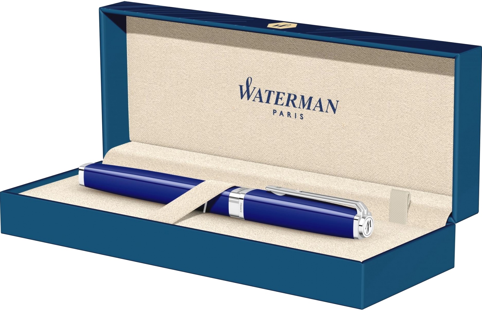 Перьевая ручка Waterman Exception Slim, Blue Lacquer ST (Перо F), фото 8