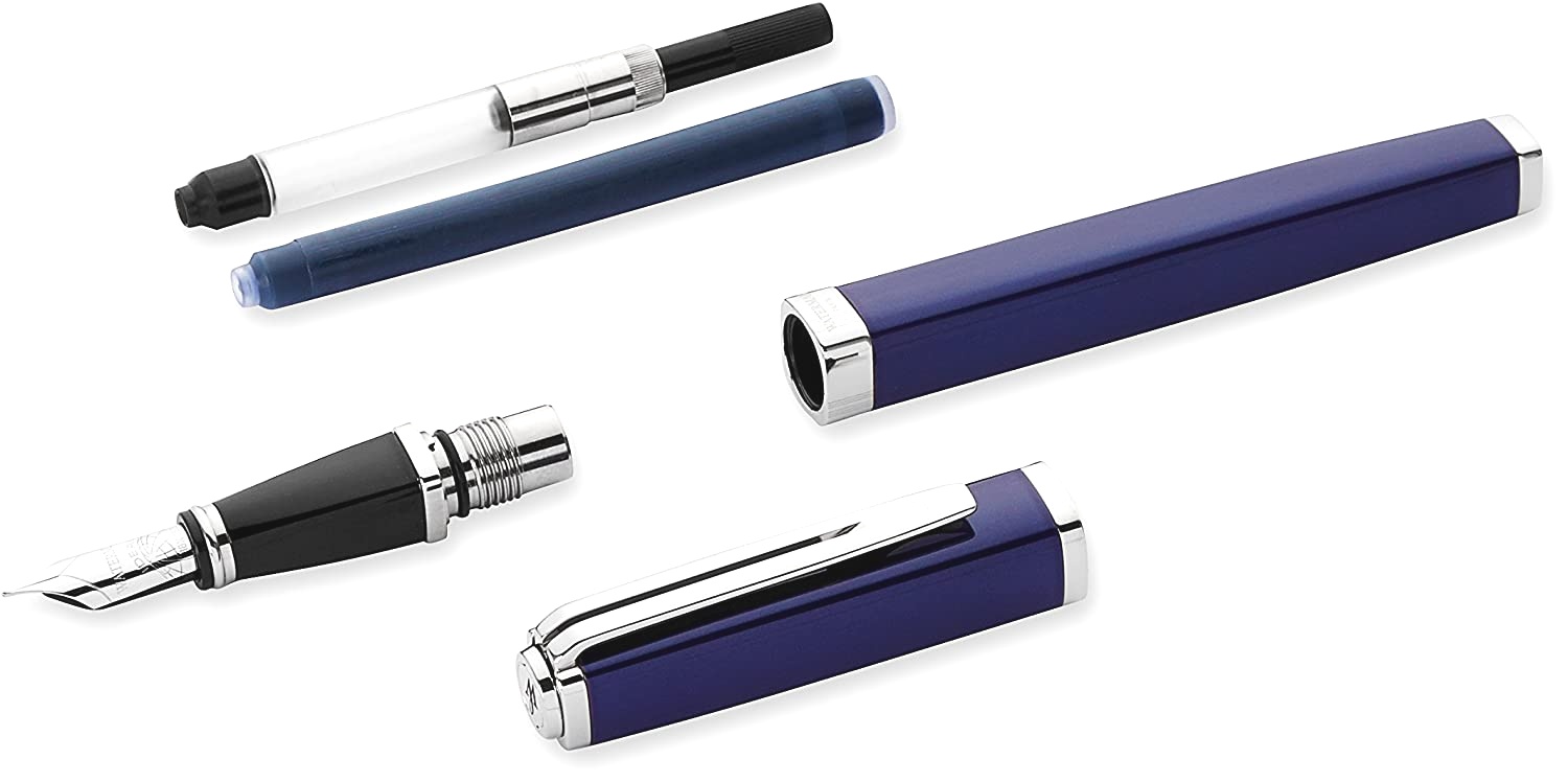Перьевая ручка Waterman Exception Slim, Blue Lacquer ST (Перо M), фото 7