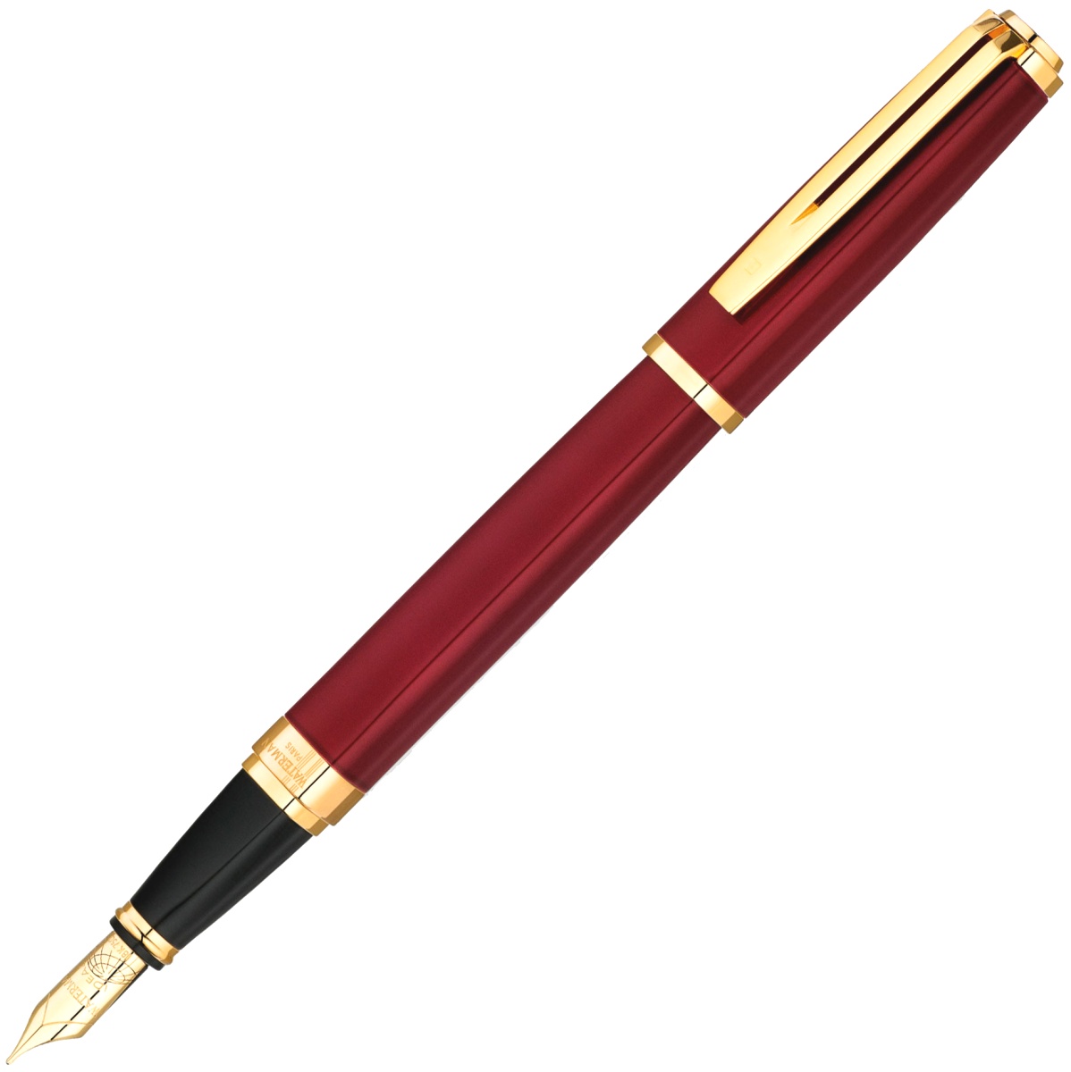 Перьевая ручка Waterman Exception Slim, Red Lacquer GT (Перо F)