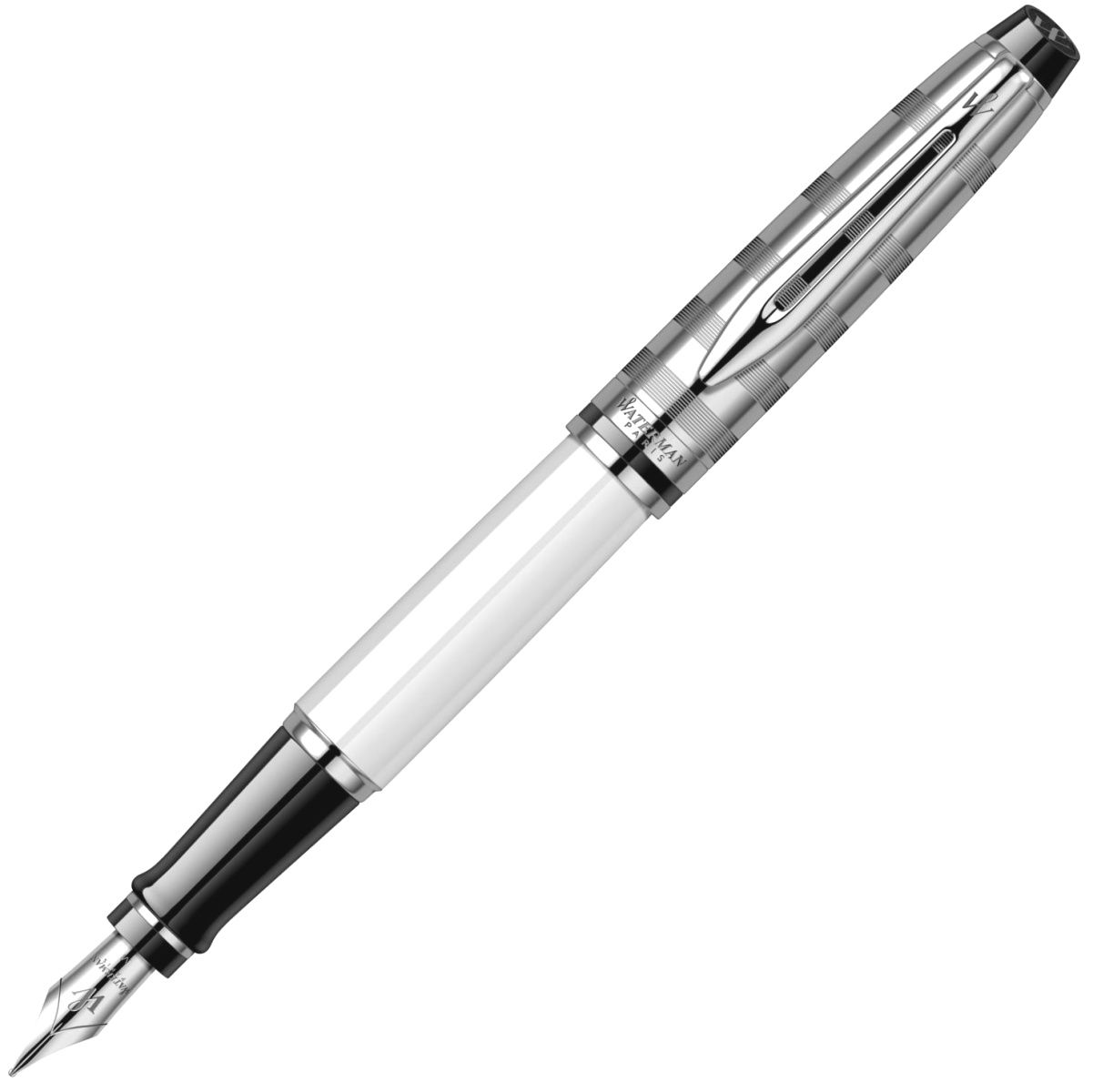 Перьевая ручка Waterman Expert 3 Deluxe, White CT (Перо F)