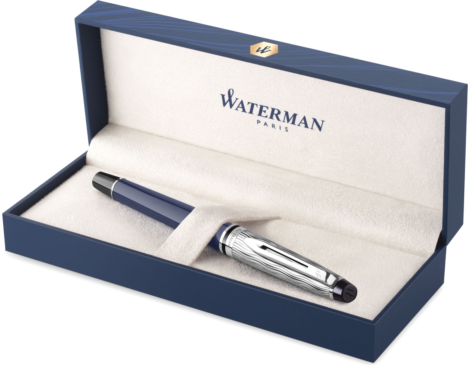  Перьевая ручка Waterman Expert 3 SE Deluxe L`Essence, Blue CT (Перо F), фото 7