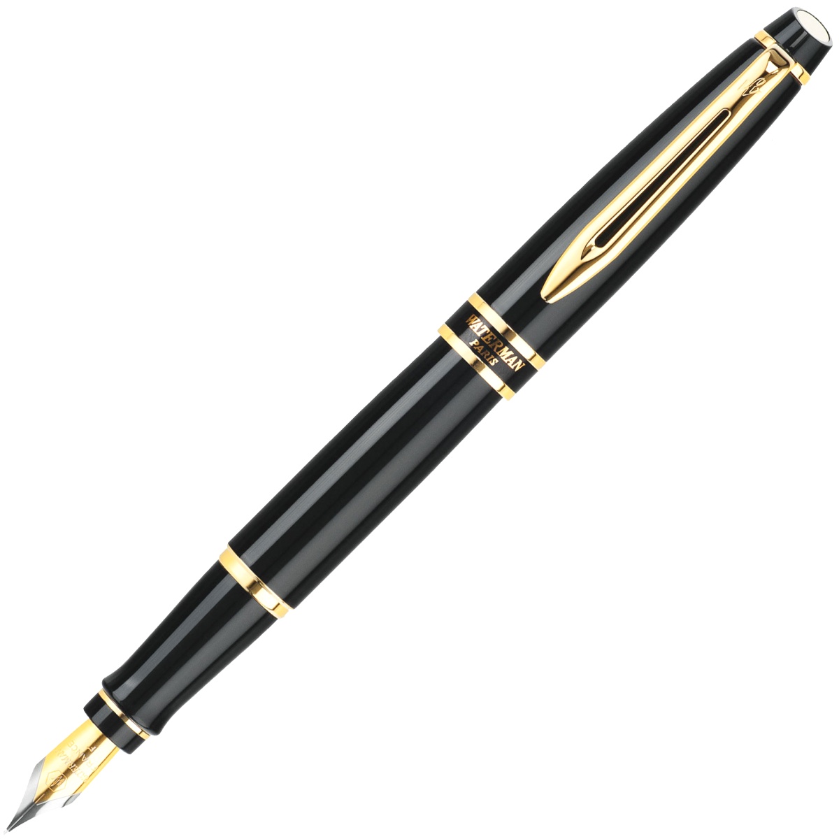 Перьевая ручка Waterman Expert 2, Lacquer Black GT (Перо F)