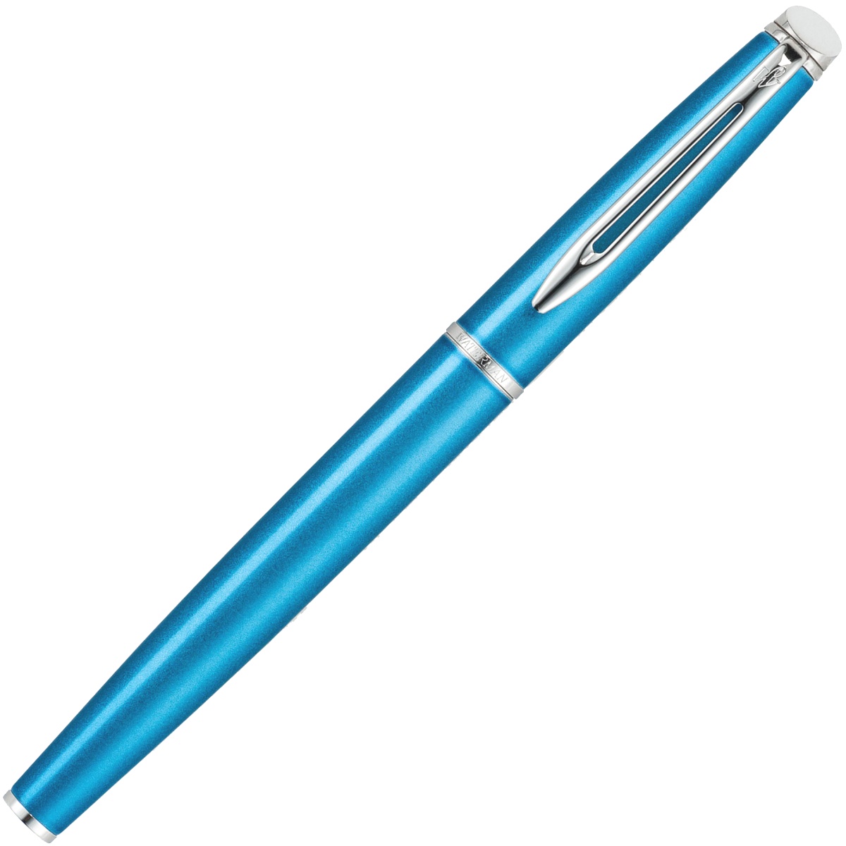Перьевая ручка Waterman Hemisphere, Shimmery Blue CT (Перо F), фото 2