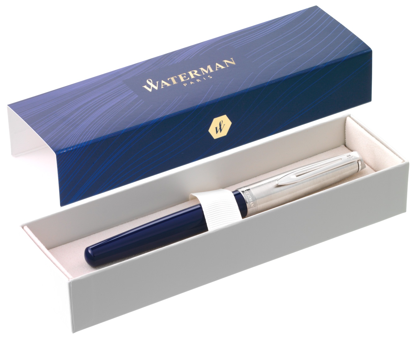  Ручка перьевая Waterman Embleme 2.0, Blue CT (Перо F), фото 5