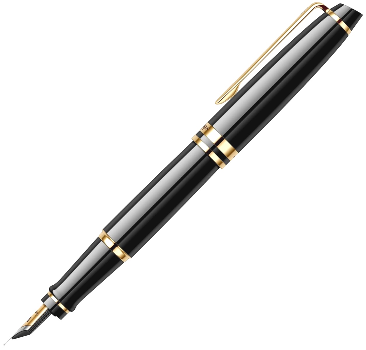 Ручка перьевая Waterman Expert 3 Essential, Laque Black GT (Перо F), фото 2