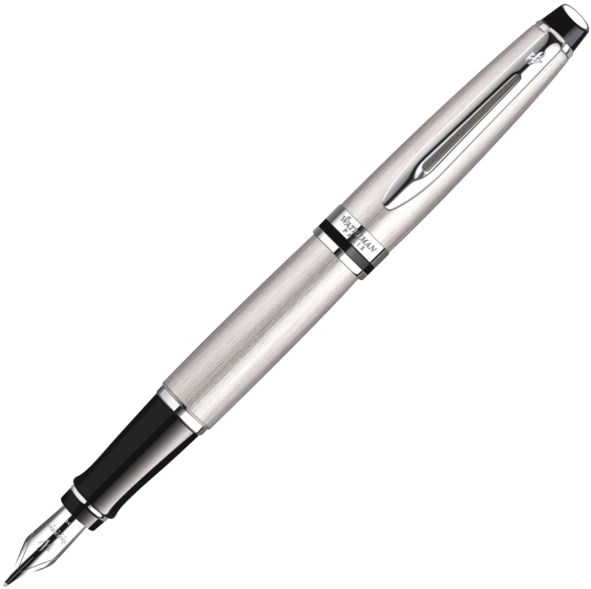 Ручка перьевая Waterman Expert 3 Essential, Stainless Steel CT (Перо F)
