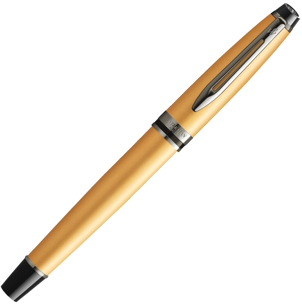  Ручка перьевая Waterman Expert DeLuxe, Metallic Gold RT (Перо F), фото 2