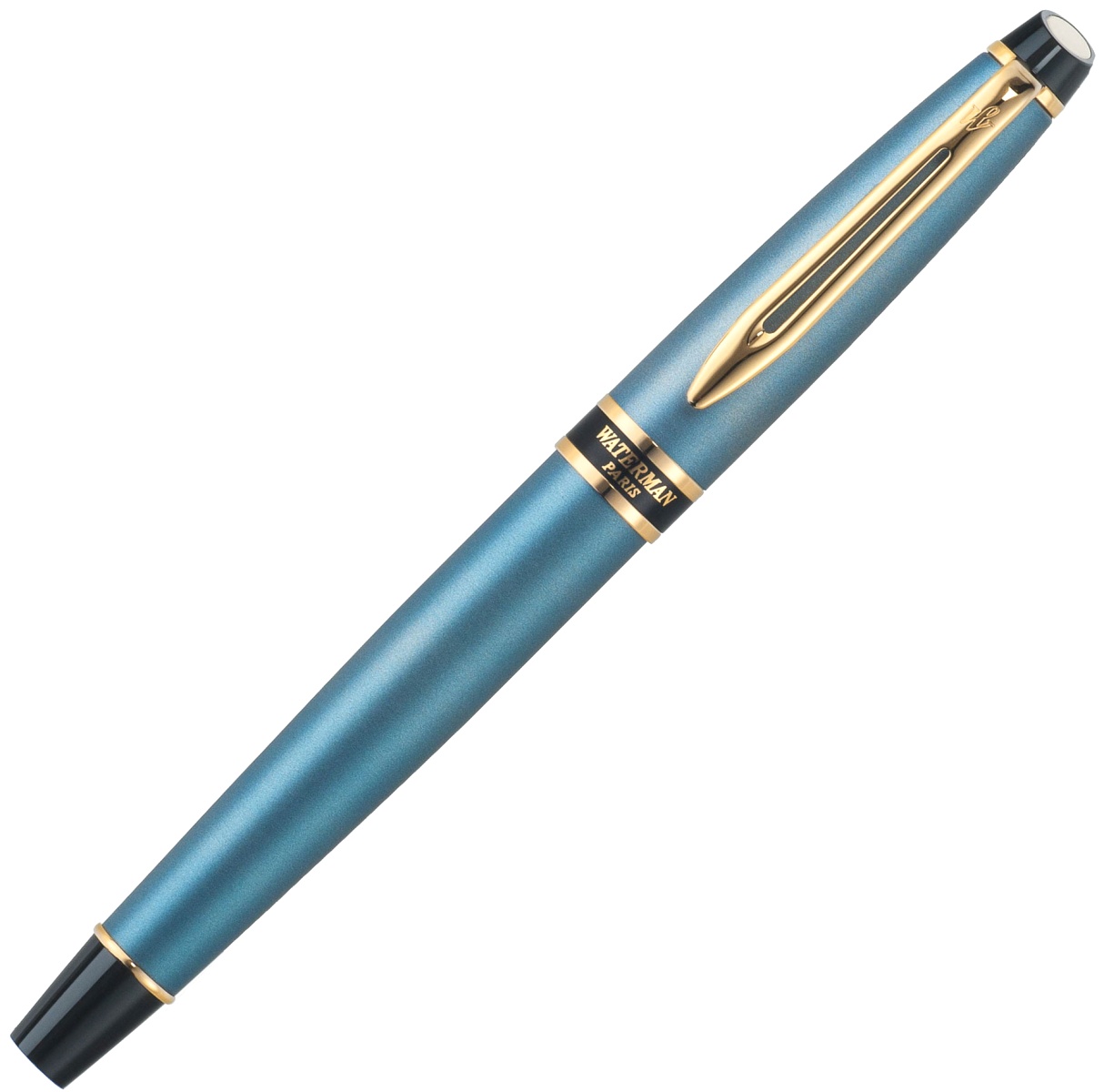 Ручка перьевая Waterman Expert 2, Silver / Blue GT (Перо M), фото 2