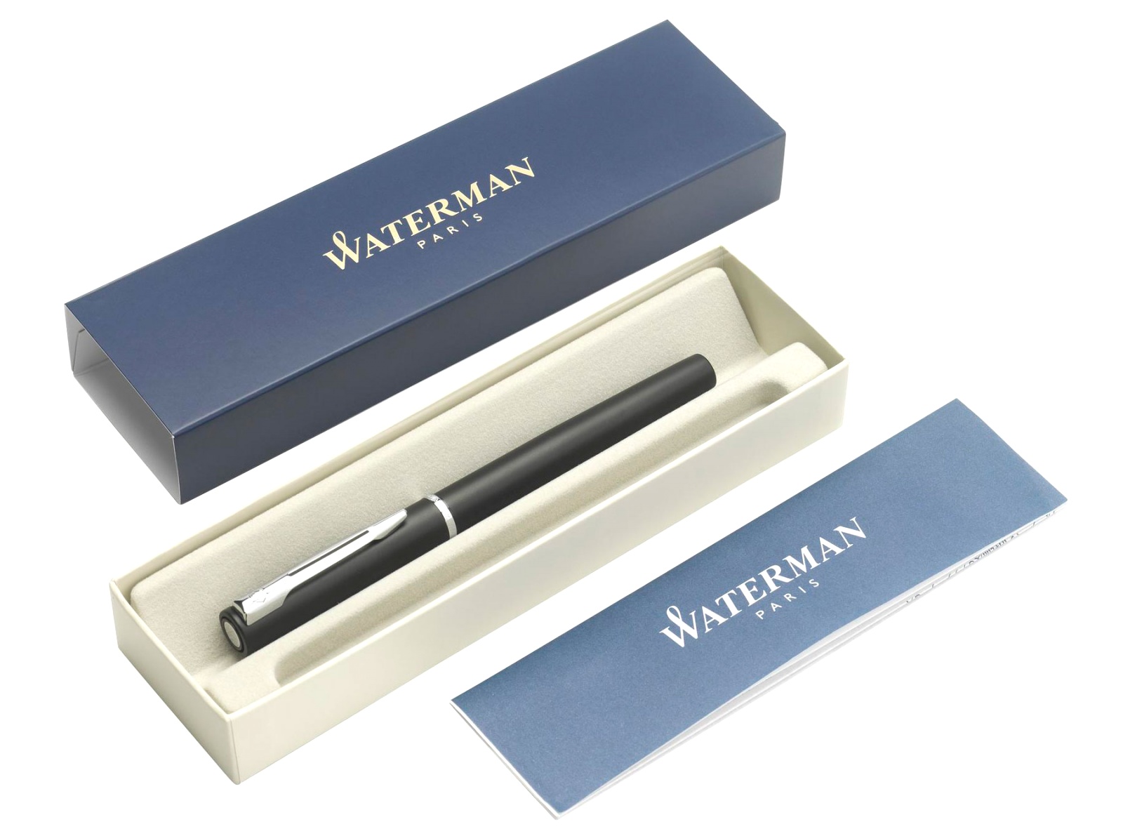  Ручка перьевая Waterman Graduate Allure, Black CT (Перо F), фото 3
