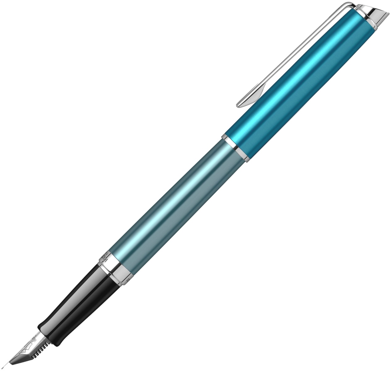  Ручка перьевая Waterman Hemisphere Deluxe 2020, Sea Blue CT (Перо F), фото 2
