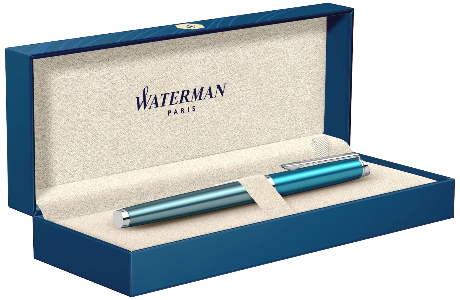  Ручка перьевая Waterman Hemisphere Deluxe 2020, Sea Blue CT (Перо F), фото 5