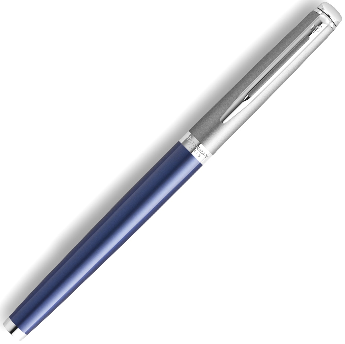  Ручка перьевая Waterman Hemisphere, Matte SS Blue CT (Перо F), фото 3