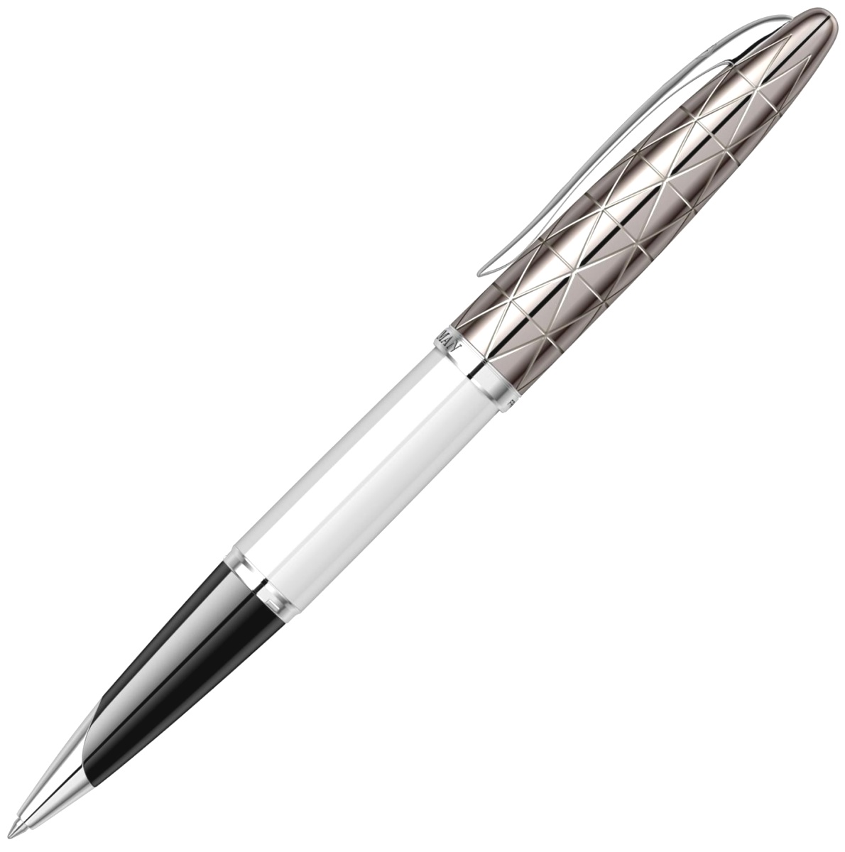 Ручка-роллер Waterman Carene Deluxe Contemporary, White ST, фото 2
