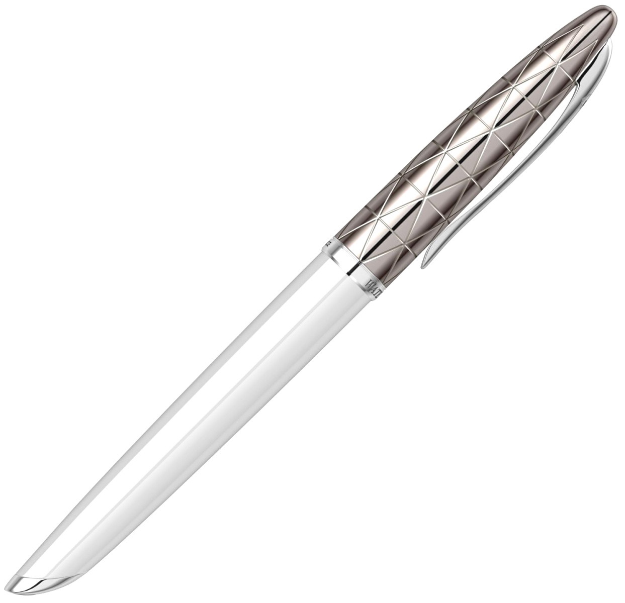 Ручка-роллер Waterman Carene Deluxe Contemporary, White ST, фото 5
