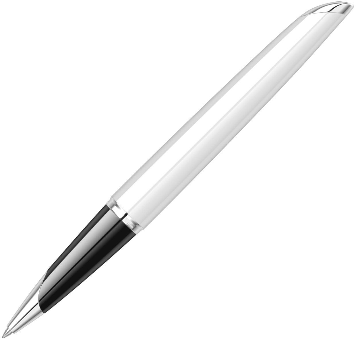 Ручка-роллер Waterman Carene Deluxe Contemporary, White ST, фото 7
