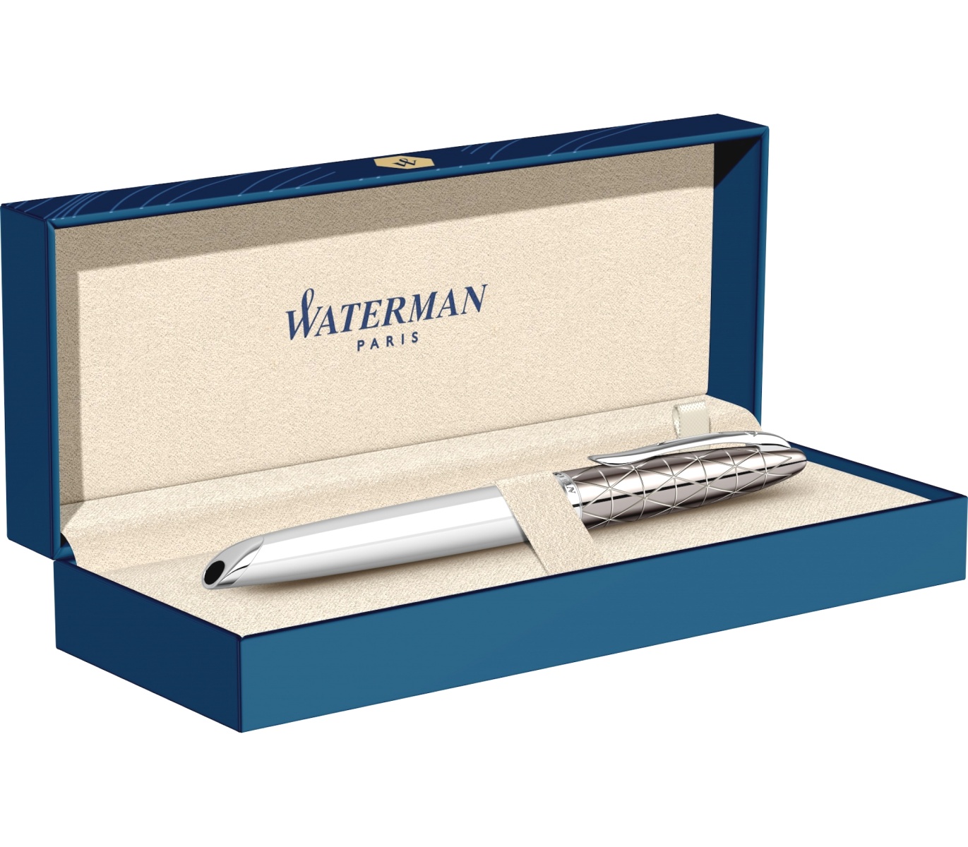 Ручка-роллер Waterman Carene Deluxe Contemporary, White ST, фото 9