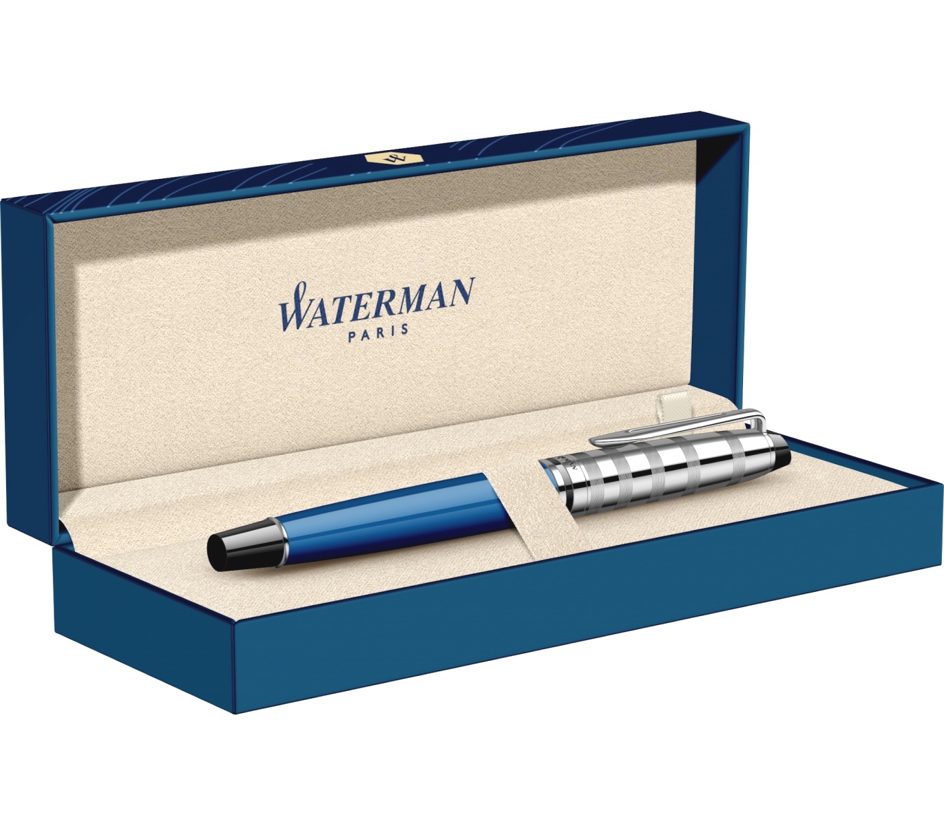 Ручка-роллер Waterman Expert 3 Deluxe, Blue Obsession CT, фото 9