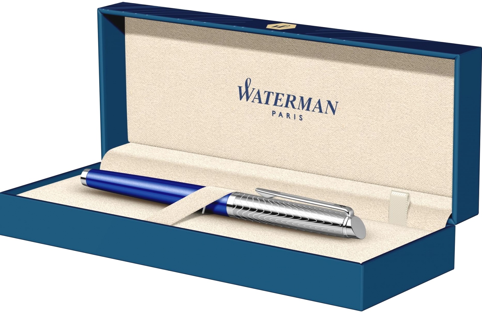  Ручка-роллер Waterman Hemisphere Deluxe 2018, Blue Wave CT, фото 7