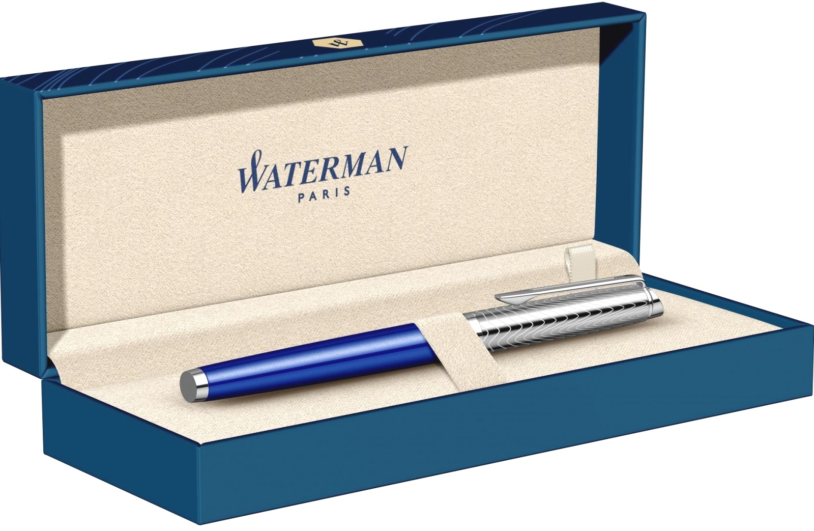  Ручка-роллер Waterman Hemisphere Deluxe 2018, Blue Wave CT, фото 8