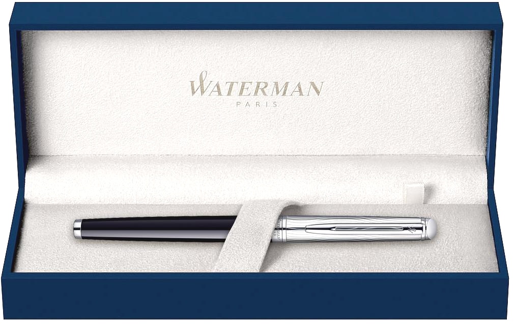 Ручка-роллер Waterman Hemisphere Deluxe, Black CT, фото 3