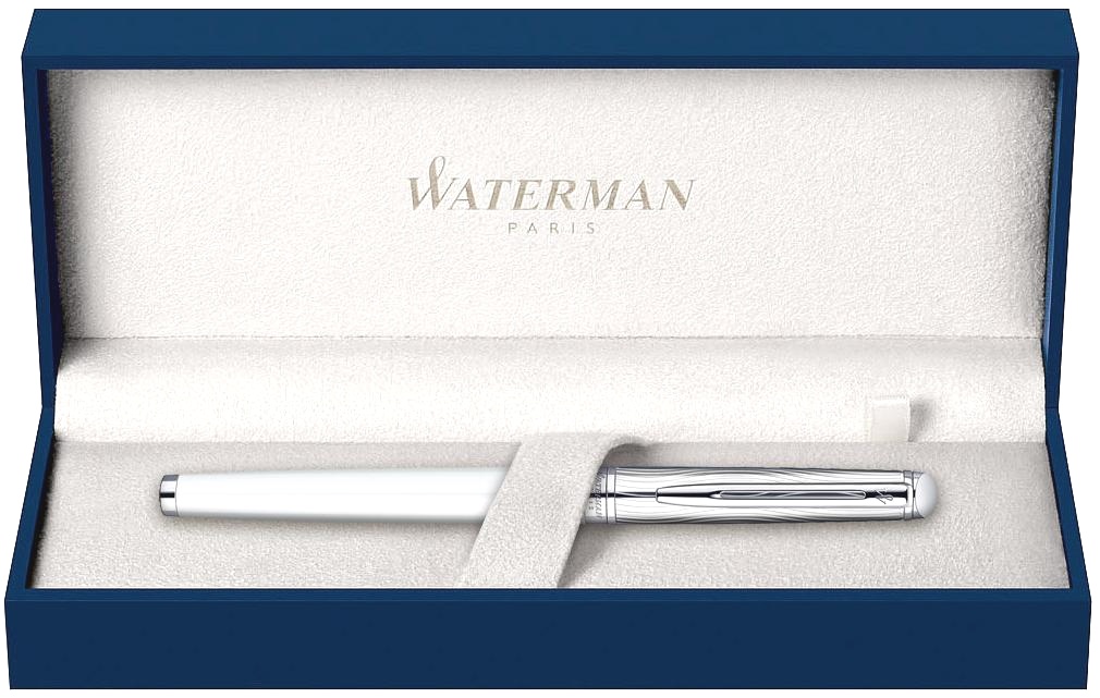 Ручка-роллер Waterman Hemisphere Deluxe, White CT, фото 3