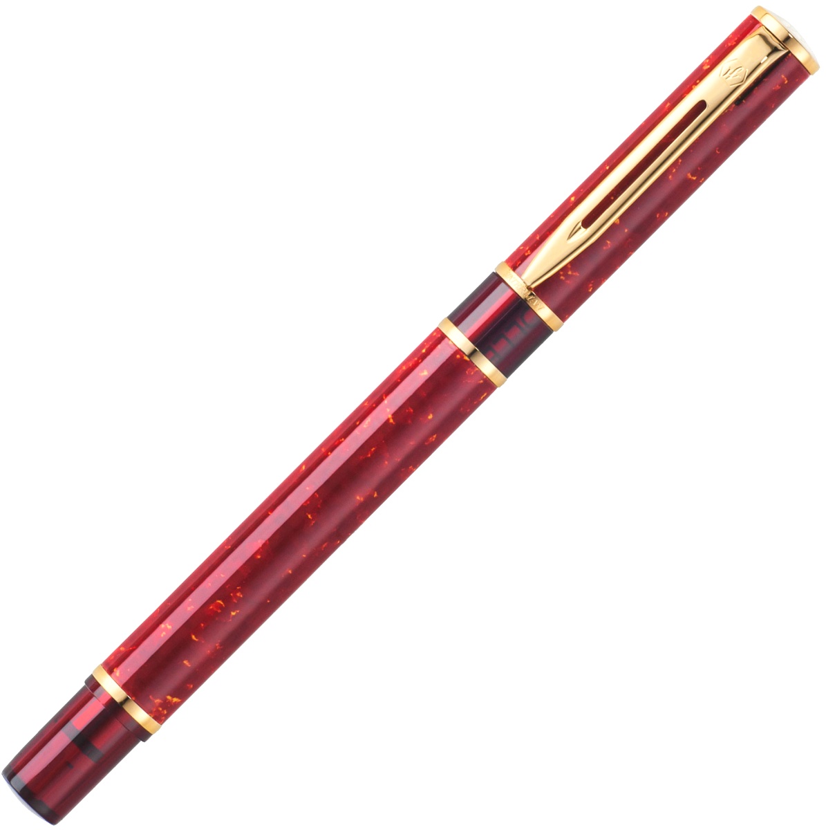  Ручка-роллер Waterman Laureat, Lacquer Red Safran GT, фото 2
