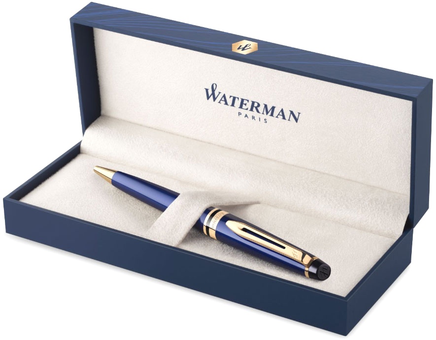  Ручка шариковая Waterman Expert 3, Blue Lacquer GT, фото 5