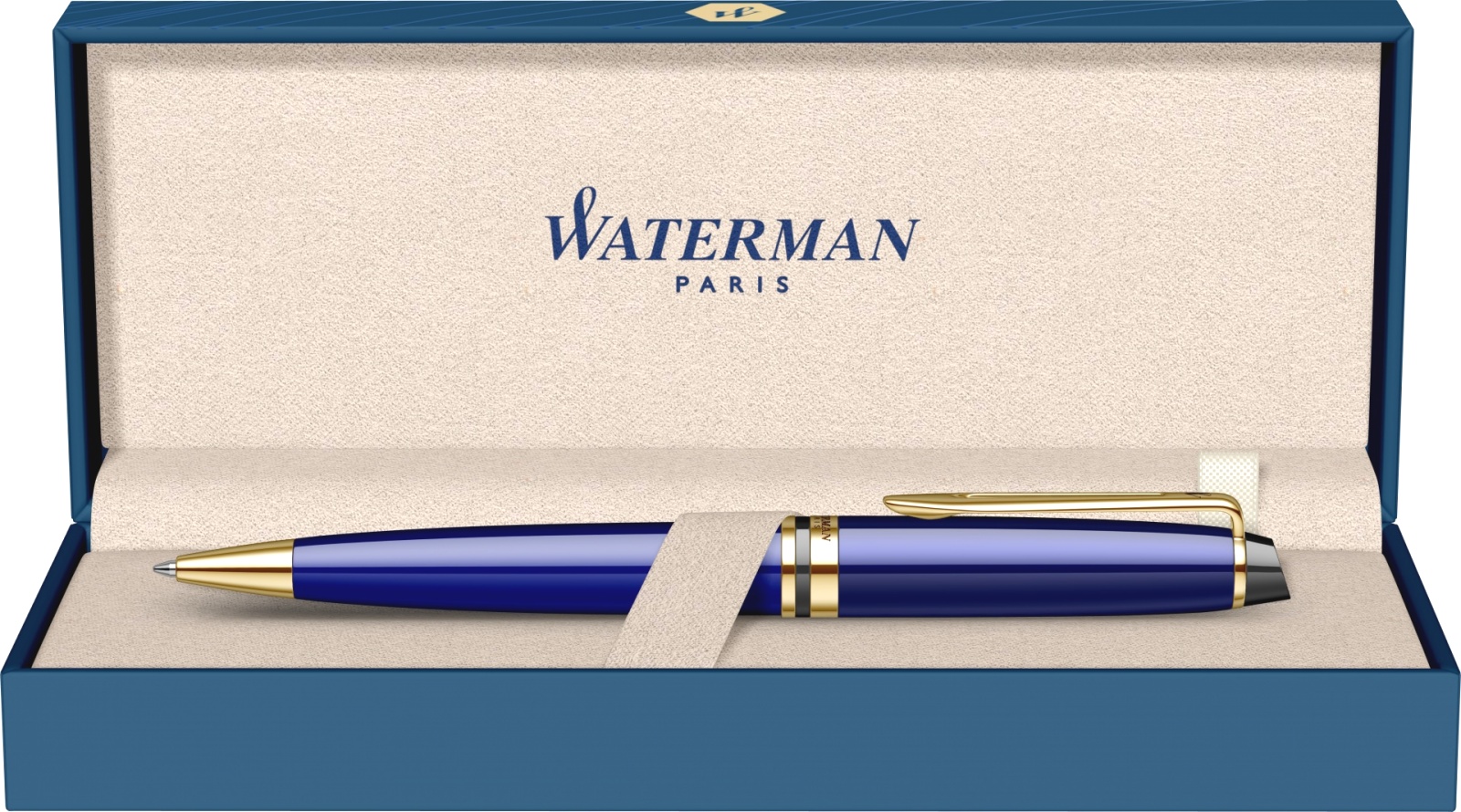  Ручка шариковая Waterman Expert 3, Blue Lacquer GT, фото 6
